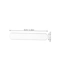 Close-up of transparent silicone door bumper, 6cm x 1cm, part of the 12 Pcs Door Slam Silencer Silicone Cabinet Door Bumpers Adhesive Closers Wall Protectors For Home Non Tool Quick Install And Silent Soft Cushions To Prevent Slams And Protect Walls.