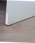 12 Pcs Door Slam Silencer Silicone Cabinet Door Bumpers Adhesive Closers Wall Protectors installed on a wooden door