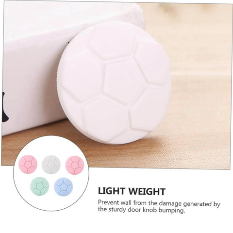 Close-up of 5 Piece Silicone Anti Collision Pads For Washing Machines Noise Reduction Door Bumpers Vibration Dampening Stickers.