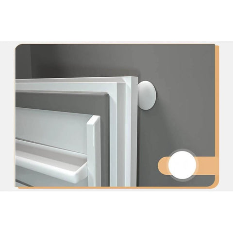 Door Knob Wall Protectors 6 Pack Silicone Door Stoppers For Noise Reduction And Wall Protection installed on gray wall