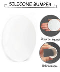 Soft silicone door mat set absorbs shocks and mutes door slams, protecting walls and door edges with flexible cushion pads