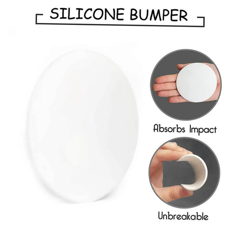 Soft silicone door mat set absorbs shocks and mutes door slams, protecting walls and door edges with flexible cushion pads