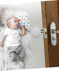 Soft silicone door mat set absorbs shocks and mutes door slams, protecting walls and door edges with flexible cushion pads.