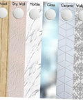 Soft silicone door mat set absorbs shocks and mutes door slams featured on wood, drywall, marble, glass, ceramic, wallpaper surfaces.