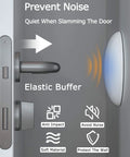 Door Stopper Wall Protector Self Adhesive Cushion Silencer Soft Rubber Bumper Guard for doorknobs with noise reduction