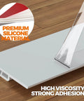 2 Pack Door Draft Stopper Sheets, Rolls & Strips Under Door Draft Blocker highlighting premium silicone material and strong adhesion