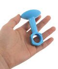 Person holding a 4 Pack Anti Collision Door Handle Stopper Silicone Suction Cup Silencer Pad for Quiet Doors.