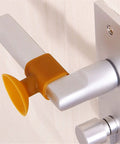 Soft silicone anti collision door pads with suction cup attachment protect walls and cabinets, cushion door impact