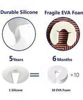 Comparison of door pinch guard silicone durability vs EVA foam for heavy doors with images and lifespan details