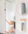 Door Pinch Guard Hanging Silicone Door Stop Wedge Grey 2 Pack Soft Slam Protector For Hinges Quiet Close And Frame Protection Hidden Installation Anti Slam Silencer For Busy Homes