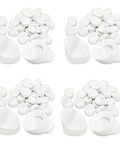 Silicone Door Hole Plugs 100 Pack for Entry Doors Five Sixteenth by One Quarter Inch Frame Holes White Anti Slam Door Bumpers