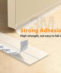 28.9 Ft Weather Stripping Door Seal Strip Tape,Silicone Draft Stopper with strong adhesive backing, shown partially installed
