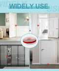 Door Weather Stripping Silicone Seal Strip Sealing Tape for Door Draft Stopper Adhesive Tape shown on various doors and windows