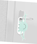 2 Pack Door Slam Preventer Covers Noise Reduction Silencers For Quiet Safe Closures Ideal For Home Office School And More Easy To Install On Doors Without Tools installed on door handle