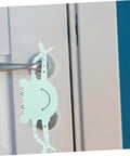 2 Pack Door Slam Preventer Covers Noise Reduction Silencers on door handle for safe closures, ideal for home use.