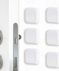 Silicone Door Stop Wall Protector Bumper Self Adhesive Noise Reduction Shield for Doors White 1.77 x 1.77 Inch Compact Size 6 Pack