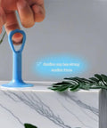 Silicone Door Stopper Pad With No Drill Bumper Guard For Handles, strong suction on marble surface. Universal fit, kid friendly.