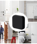 Protect walls and furniture from dents and scratches with a silicone door stopper wall protector; strong adhesive pads cushion door blows, cut noise, and keep homes, offices, and bedrooms serene. Silicone pad installed on wall in various settings