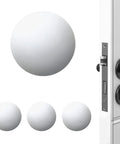 Door Stopper Wall Protector Self Adhesive Cushion Silencer Soft Rubber Bumper Guard on wall near door handle.