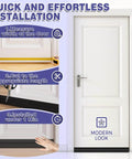 Adjustable Door Sweep For Bottom Of Door Made From Thick Silicone Weather Stripping That Keeps Drafts And Noise Out Durable Under Door Gap Filler For Interior And Exterior Doors Low Friction No Slip Felt Black 39 Inch installation process