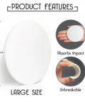 Door Stoppers - Large 3.15" (4 PCS) - Door Stoppers for Wall with Strong Back Adhesive - Quiet and Shock Absorbent Silicone Wall Protectors