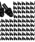 200 Pairs Silicone Ear Plugs Soft Reusable Waterproof Ear Plugs For Sleeping Noise Reduction Swimming Hearing Protection Earplugs Black