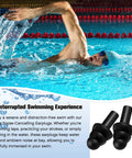 Swimmer using 200 Pairs Silicone Ear Plugs Soft Reusable Waterproof Ear Plugs For Sleeping Noise Reduction Swimming Hearing Protection