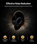 Silicone Earplugs For Sleeping With Forty Five Decibel Noise Reduction illustration of earplugs in an ear with effective noise blocking.