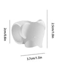 Front view of soft silicone door wall protector with dimensions, designed to cushion every swing, reducing noise and preventing scuffs.
