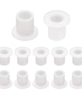 12 Pieces Silicone Flanged Sleeve Bearings White ID 6mm OD 8mm Length 10mm Flange Diameter 12mm Self Lubricating Bushings