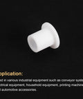 12 Pieces Silicone Flanged Sleeve Bearings White ID 6mm OD 8mm Length 10mm Flange Diameter 12mm Self Lubricating Bushings