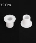 12 Pieces Silicone Flanged Sleeve Bearings White ID 6mm OD 8mm Length 10mm Flange Diameter 12mm Self Lubricating Bushings