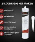 Beefy High Temp Silicone Gasket Maker Black Sealant For Automotive Motorbike And Machinery 13 Oz Tube next to nozzle