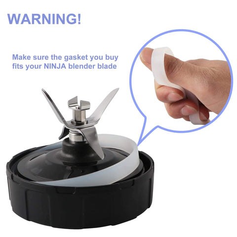 Six Pack 10 Cm Silicone Gaskets O Ring Sealing Replacements For Ninja Blender Leak Proof Seals shown with hand