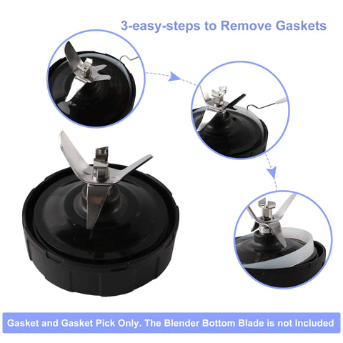 Six Pack 10 Cm Silicone Gaskets O Ring Sealing Replacements For Ninja Blender Leak Proof Seals 3.9 Inch Diameter installation steps