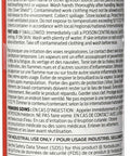 Back view of Silicone Gasket Remover ZC-30 12 Oz For Auto Maintenance showing safety instructions and product information on the label.