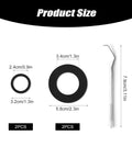 Size chart for 4 Pack Silicone Gasket Replacements For Yonder Water Bottles 20 Oz 25 Oz 34 Oz And 50 Oz Leak Proof O Ring Seals