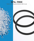 Yeti Lid Rubber Seal Replacement Gasket Set For Leakproof O Ring with silicone material shown beside product