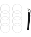 8 Pack Replacement Gasket Set For Wide Mouth Water Bottles With Flip Lid Caps Silicone O Ring Seals Rubber Gasket Stoppers Leak Proof Kit
