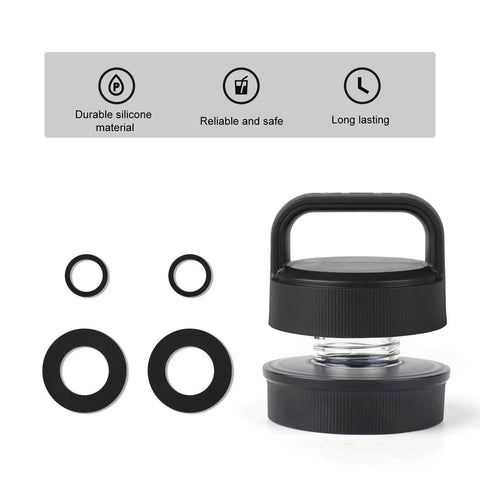 4 Pack Silicone Gasket Replacements For Yonder Water Bottles 20 Oz 25 Oz 34 Oz And 50 Oz Leak Proof O Ring Seals Silicone Sealing Rings