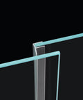 Silicone Sliding Glass Door Side Seal Strip, 100 Inch Long, 1 Quarter Inch Thick, Compatible With Frameless Shower Doors, Adhesive Required