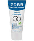 Silicone Lubricant For O Rings And Faucets, Food Grade NSF Approved Odorless Colorless 1 Oz Tube front view