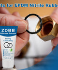 Silicone Lubricant For O Rings And Faucets, Food Grade NSF Approved Odorless Colorless 1 Oz Tube shown with O-ring installation