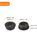Top Hat Silicone Grommets Four Pack For Thirty Five Millimeter Drill Holes And Twenty Five Millimeter Inner Diameter Wiring Seals dimensions