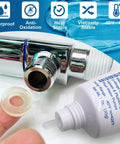 Silicone Lubricant For O Rings And Faucets, Food Grade NSF Approved Odorless Colorless 1 Oz Tube shown with fittings
