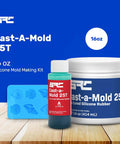 Cast A Mold 25T RTV 16 Oz 2 Part Liquid Silicone Mold Making Kit for Jewelry Casting Epoxy Resin Wax Soap Plaster Cement