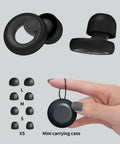 Noise Cancelling Ear Plugs For Sleep Work Study And Travel With 8 Size Silicone Eartips In Small Storage Box Up To 30dB Noise Reduction