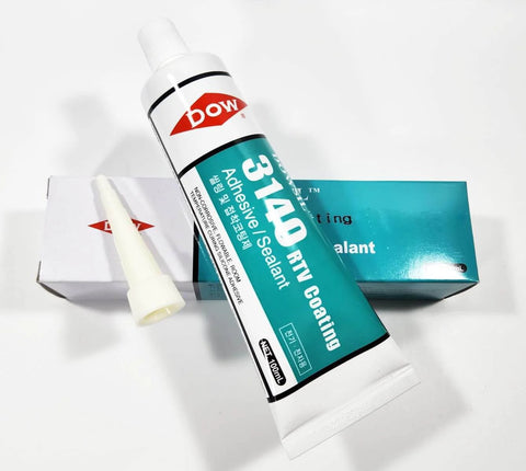 Go-To Silicone RTV Sealant And Coating, 100ml Tube, Waterproof Sealant For Electronics, boxed and unboxed view