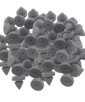 Heavy Duty Rubber Door Silencer Kit For Metal Frames, Anti Collision Door Bumper, Quiet Close Dampener, 100 Pack