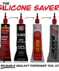 Anti-Clog Dispenser Caps For RTV Silicone Sealant 3oz Flexible Tubes, Reusable Sealer Caps For Gasket Maker Squeeze Containers